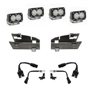 Dodge Ram Rebel 1500 Fog Light Pocket Kit - Baja Designs - S2 Dual - `19-`27